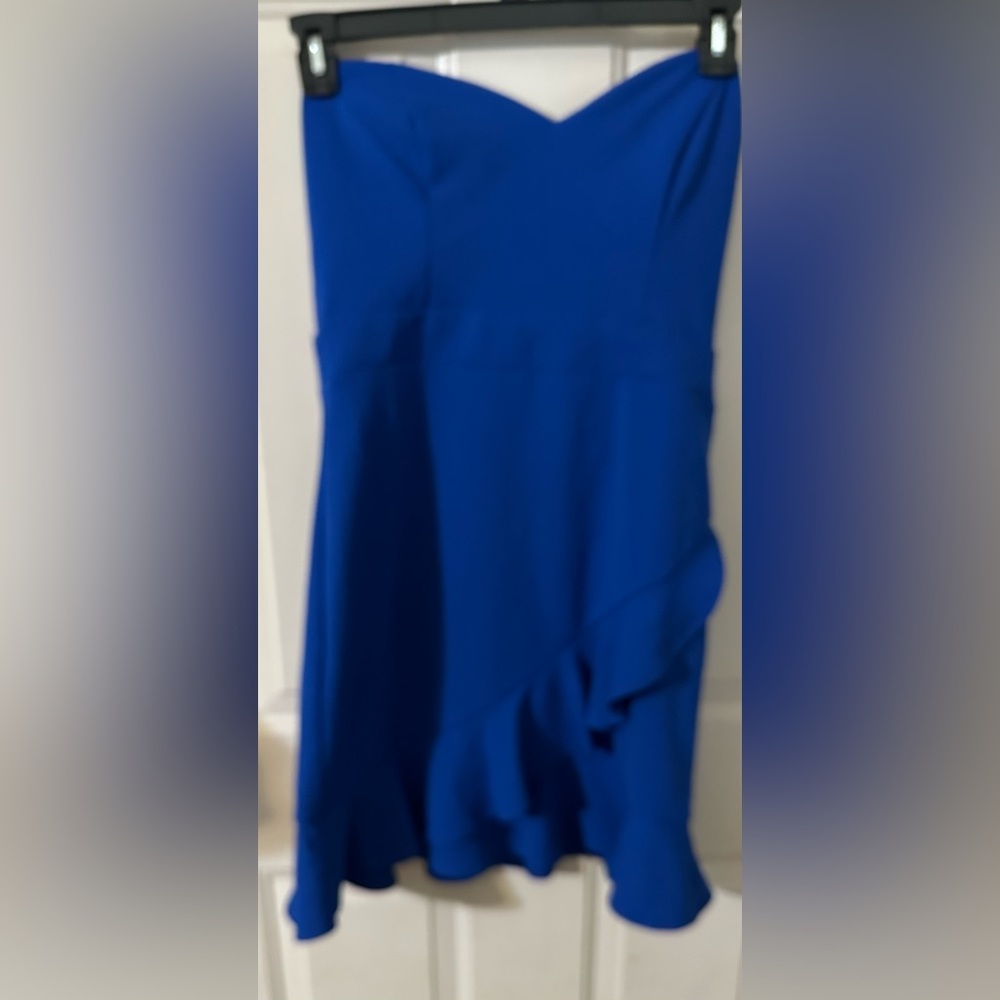 B. Darlin royal blue strapless dress - Picture 1 of 3